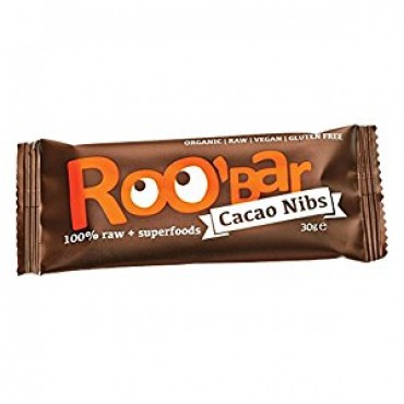 Roobar Cacao Nibs & Almond Bar 30g